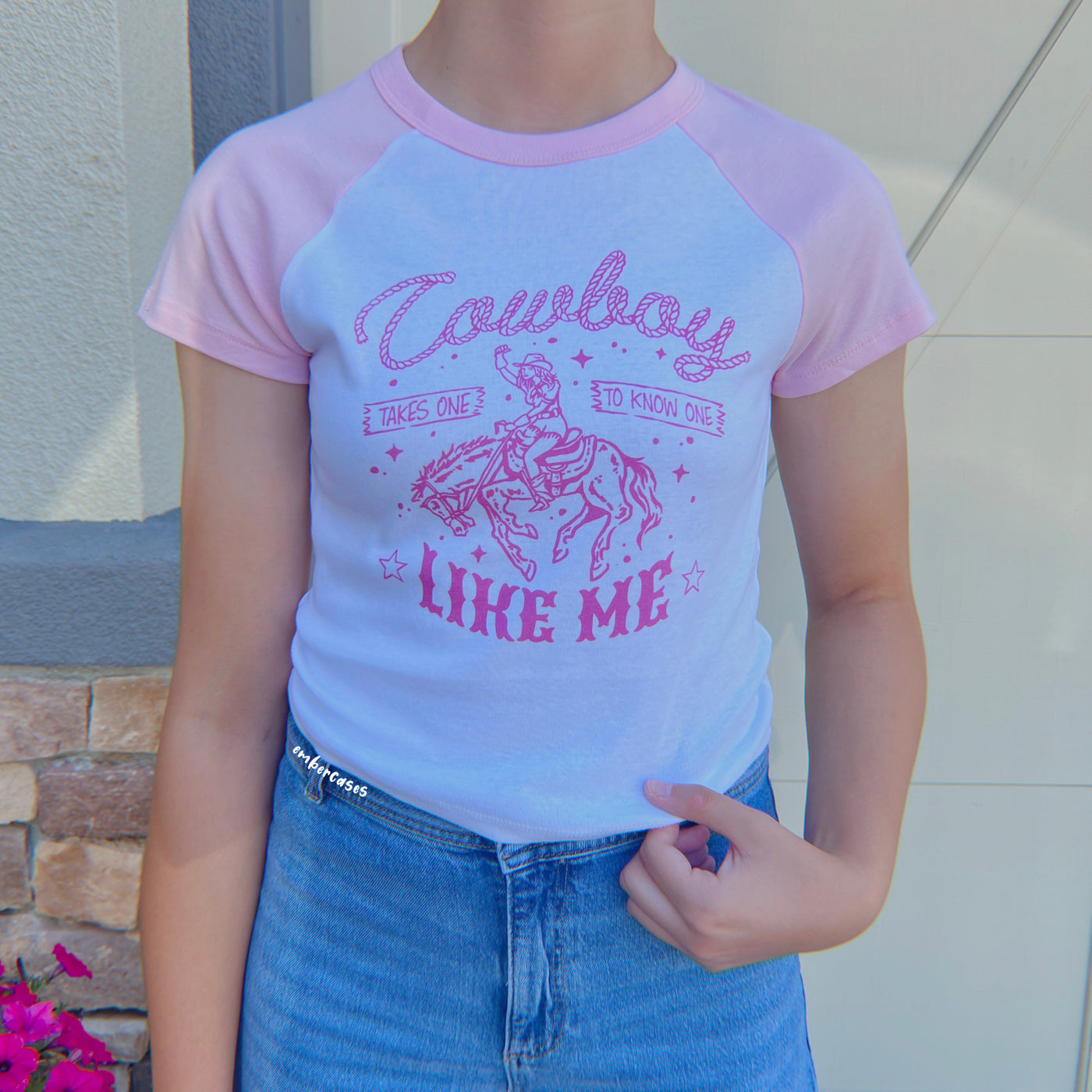 Cowboy Like Me Crop Tee