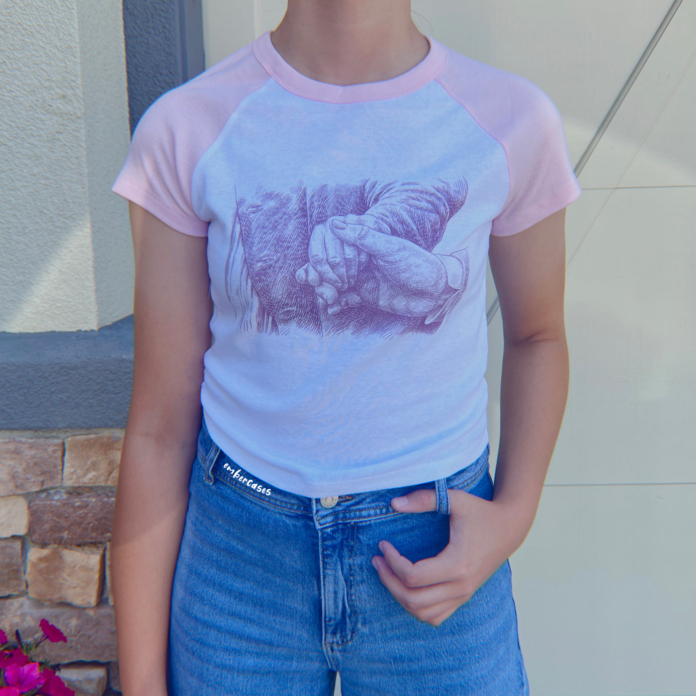 Pride and Prejudice Hands Crop Tee