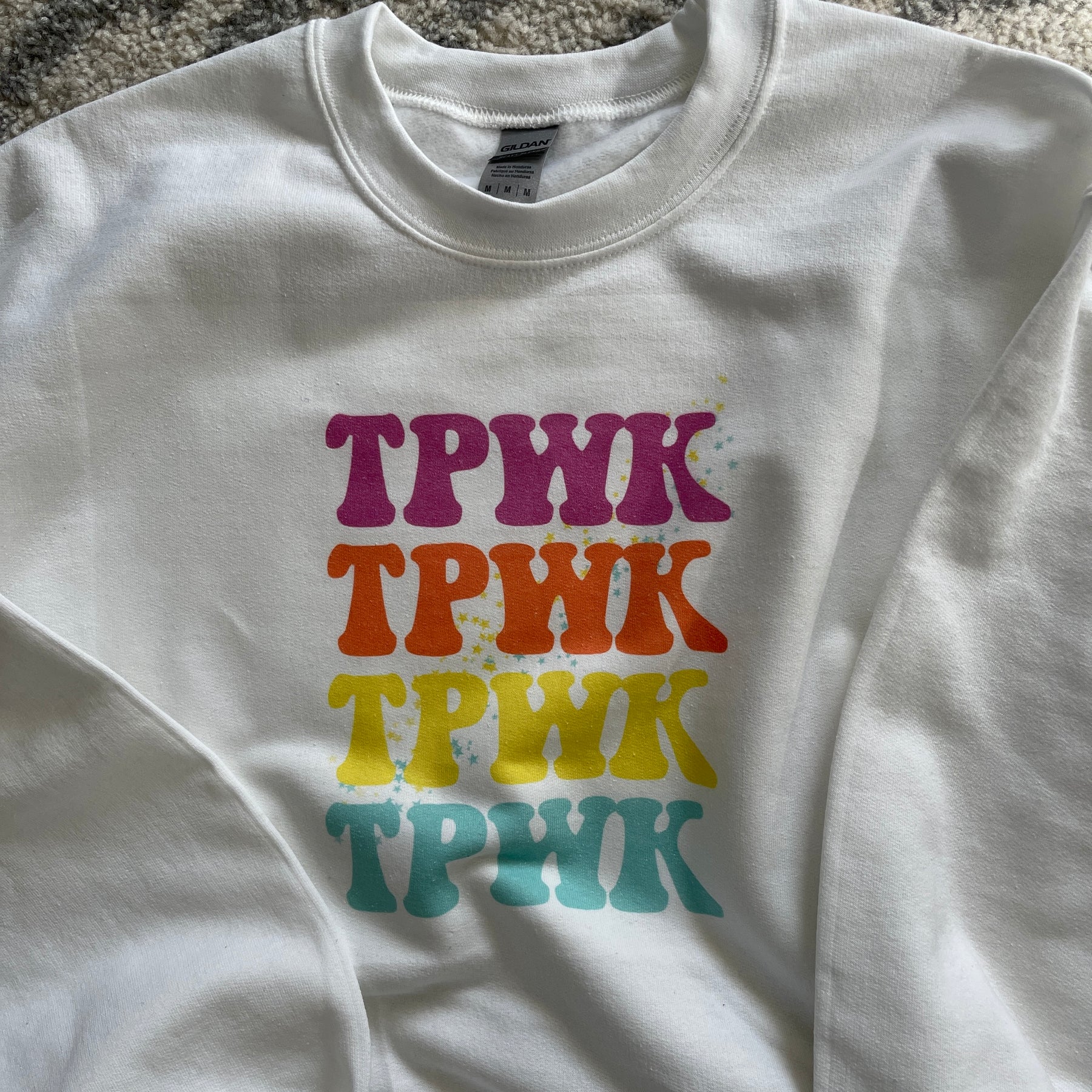 TPWK Rainbow Crewneck Ember Cases